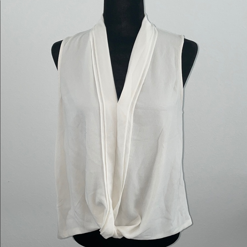 Mine Ivory Sleeveless Shirt